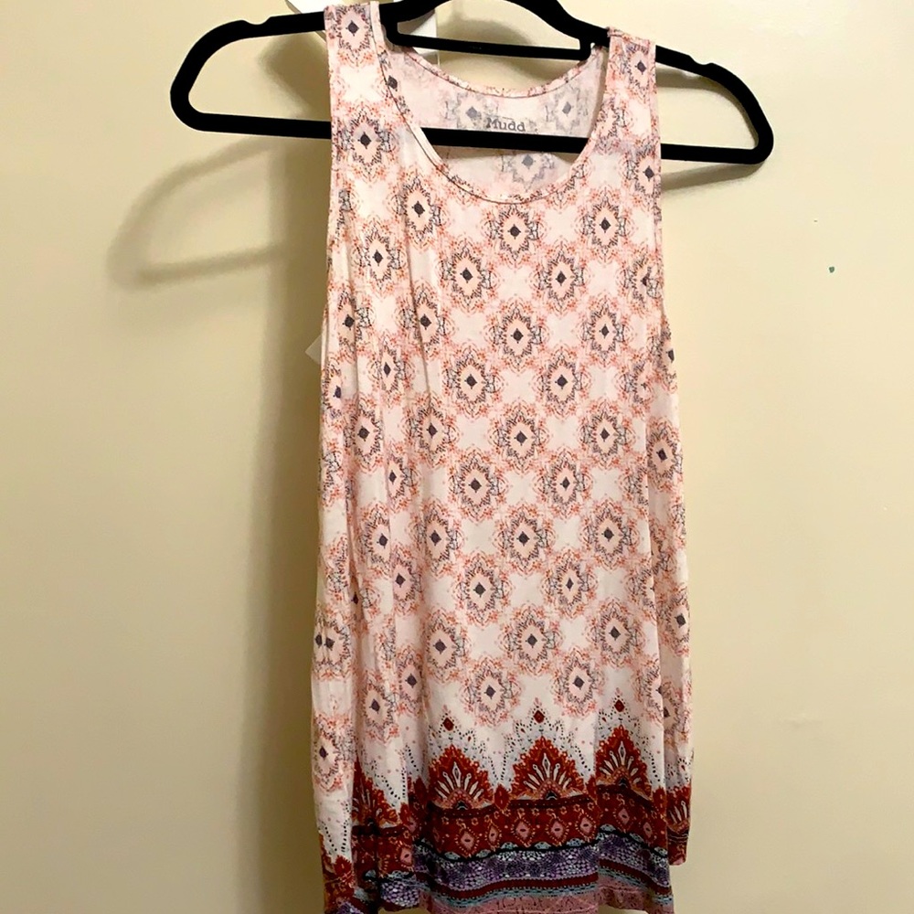 Mudd Tank Top Medallion Print